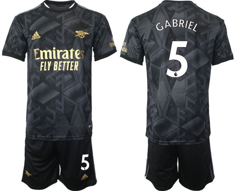 Men 2022-2023 Club Arsenal away black 5 Soccer Jersey